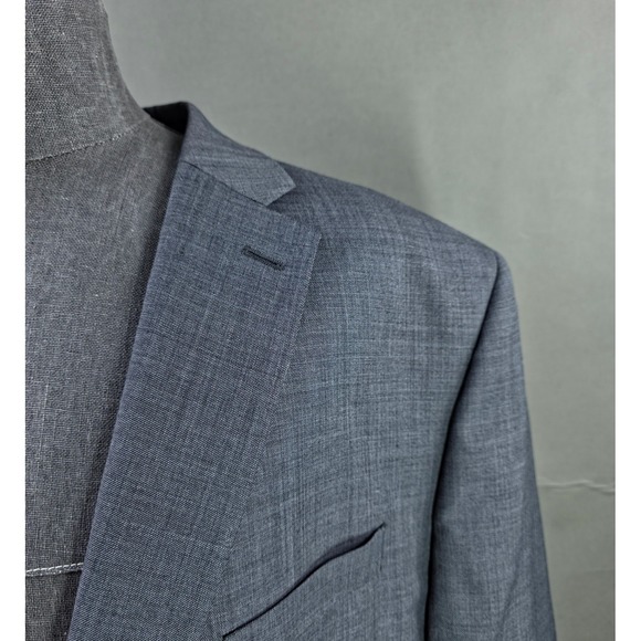 Michael Kors 2 Piece Suit Men 50L Gray Pants 44x32 Wool Blend Quiet Luxury *FLAW - Picture 6 of 16